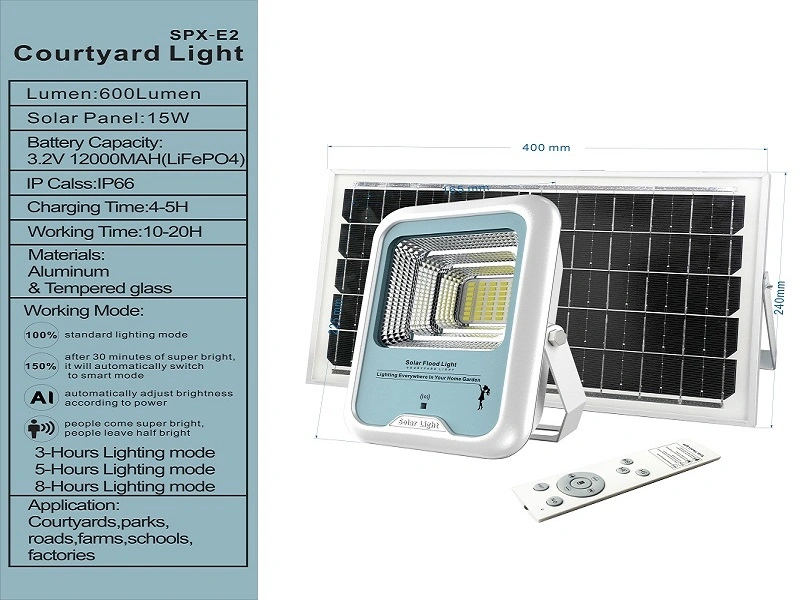 Factory Price CE Approved Electric Lights Aluminum Bulkhead Outdoor Solar LED Garden Light