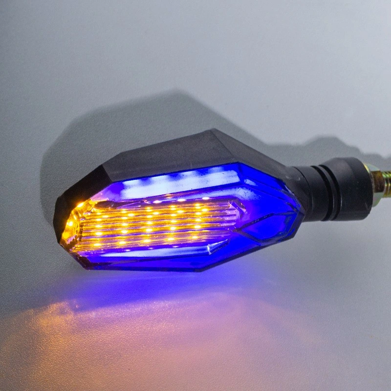 LED Bi-Color Turn Signal Motorcycle Steering LED Light Motorcycle General Accessories