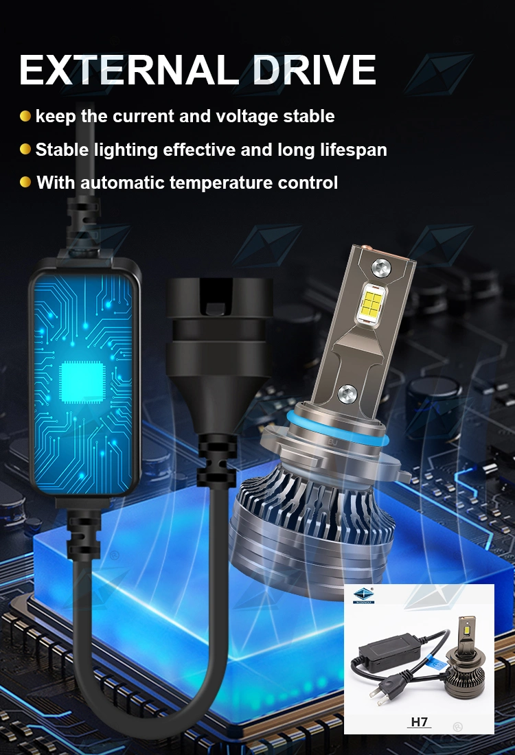 Nicebonjour 12V 24V Car Accessories New LED Car Front Light 9005 H4 H7 Car Part Bulbs