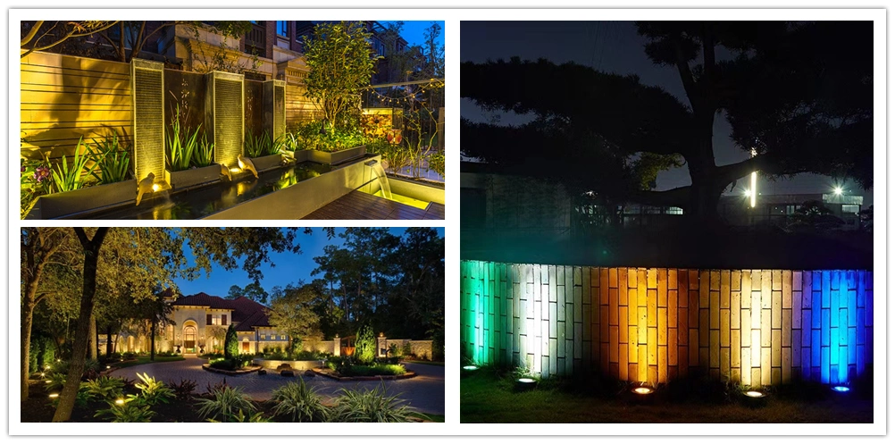 Brass Landscape Light 8~18V Smart RGB Outdoor Spot Light Fixtures