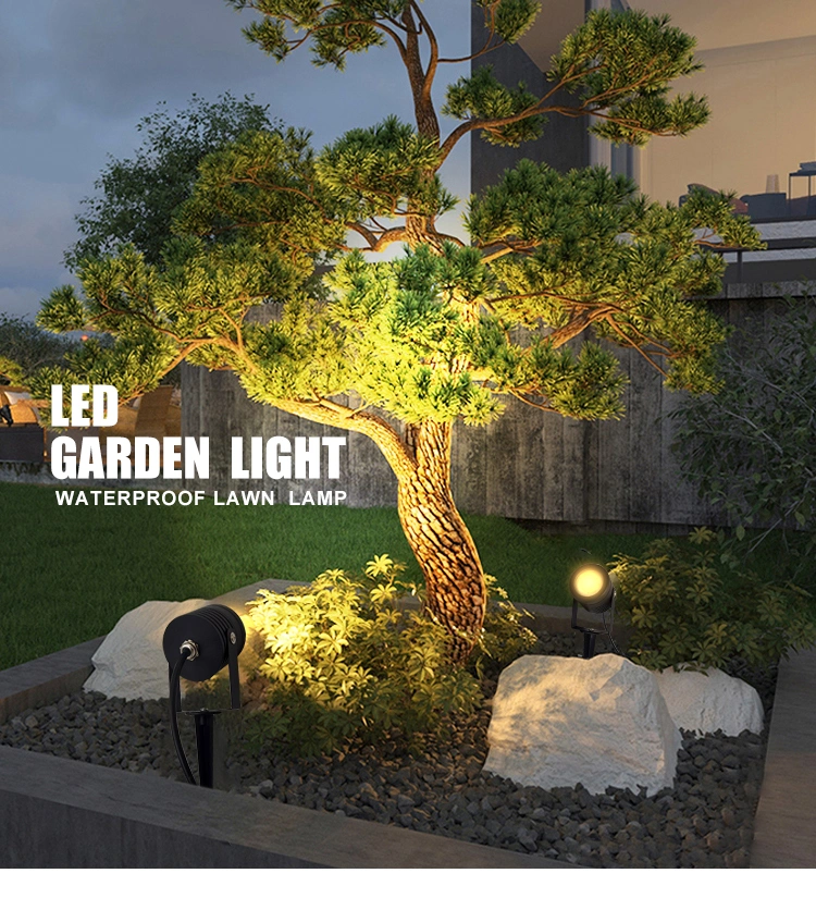 Outdoor LED Spot Light Warm White Cold White Colorful Garden Yard Decorative Landscape with Spike LED Lawn Light