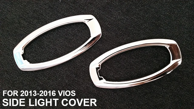 Sj Factory Thailand Quality Chrome Auto Exterior Accessories Side Light Cover for Vios Side Light Cover
