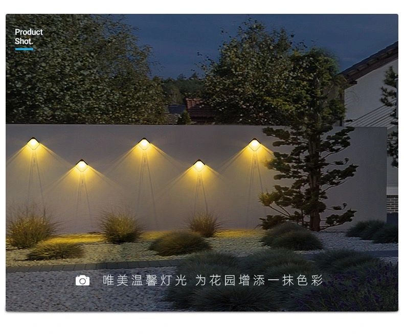 Outdoor Waterproof Solar Fence Lights for Garden Fence Exterior Wall