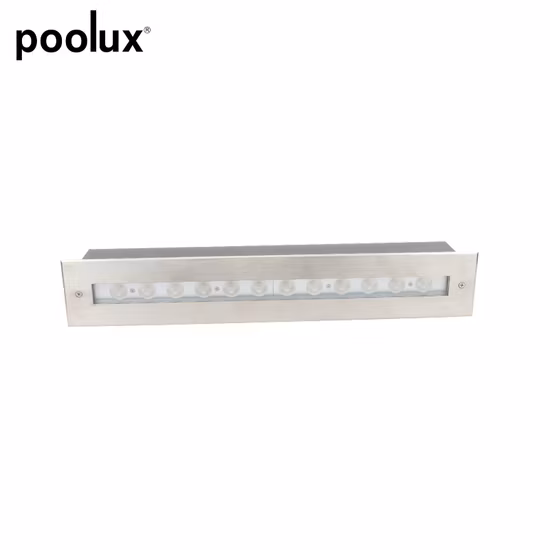 2022 Poolux Inground 9W 18W 36W 72W 12V IP67 Outdoor Linear Inground Recessed LED Stair Step Light