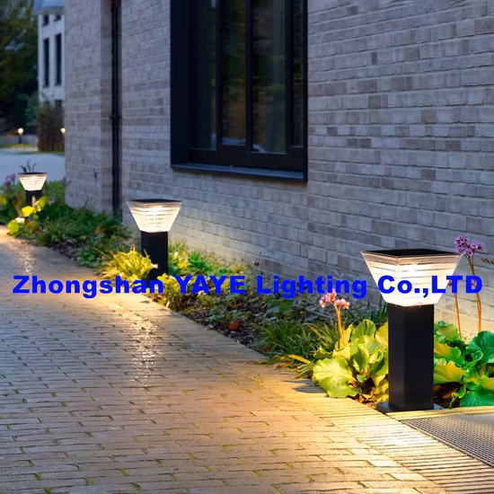Factory Price CE Approved Electric Lights Aluminum Bulkhead Outdoor Solar LED Garden Light